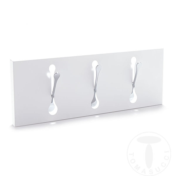 Tomasucci appendiabiti da parete BIN 3 WHITE Vendita Calda