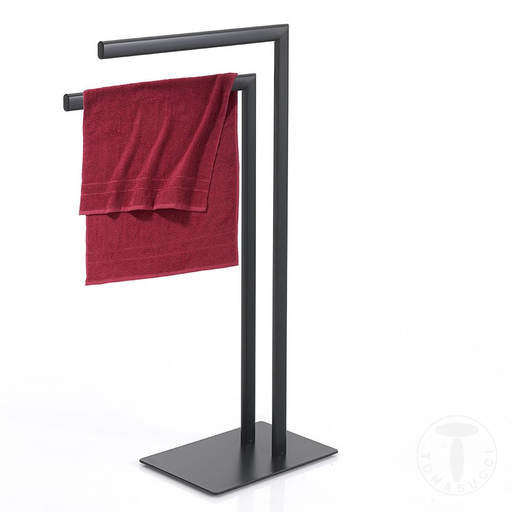 Tomasucci colonna porta asciugamani JANNY BLACK Nuova