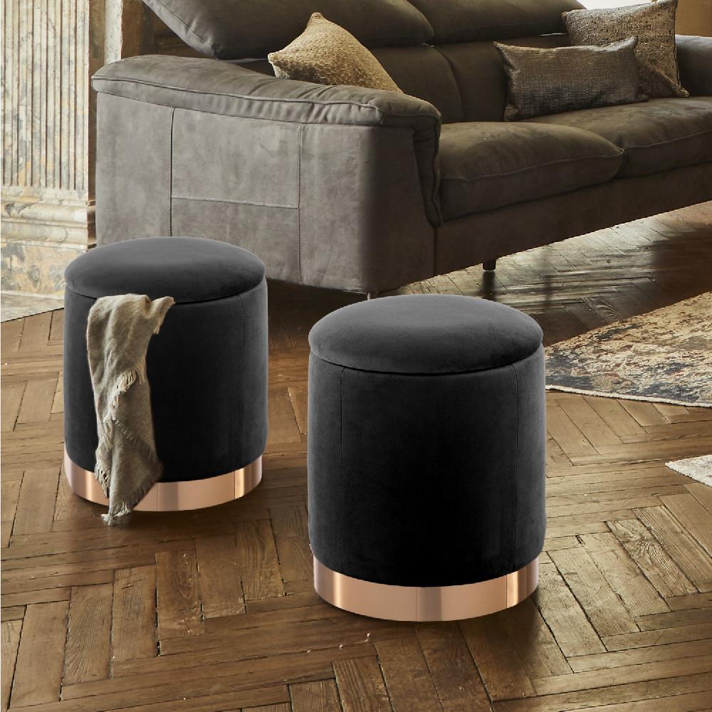 Tomasucci POUF CON.RE "DIDO POWDER BLACK" Offerta