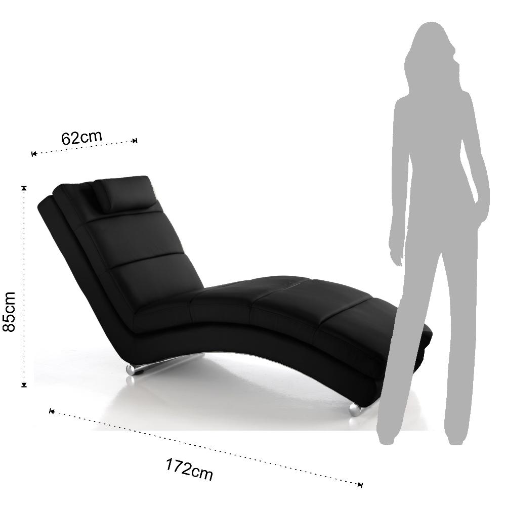 Tomasucci chaise longue SOFIA BLACK Ritorno libero