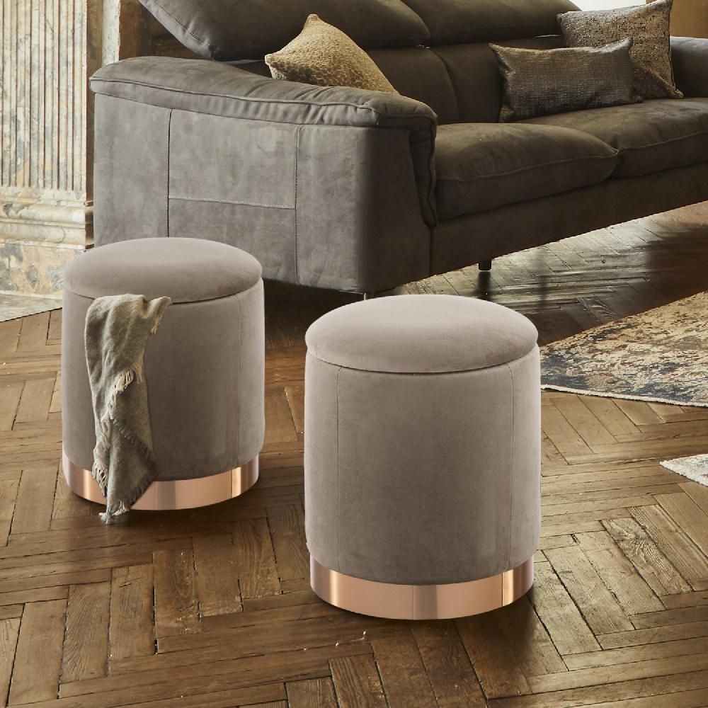 Tomasucci POUF CON.RE "DIDO POWDER TAUPE" Outlet