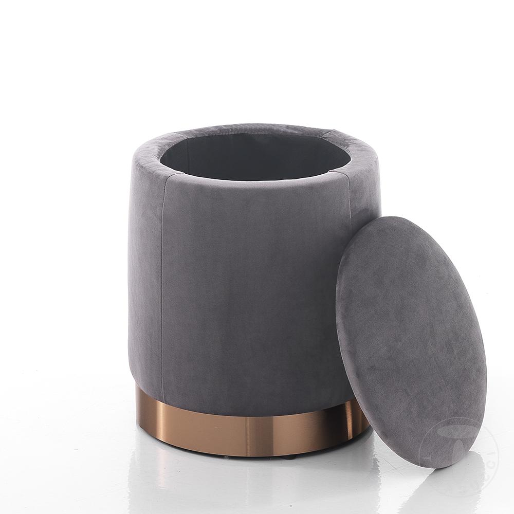 Tomasucci Pouf imbottito contenitore DIDO GREY Offerte
