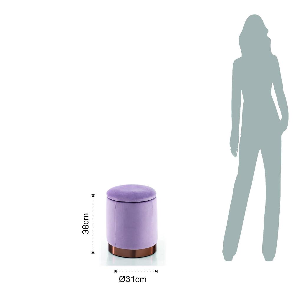 Tomasucci Pouf imbottito contenitore DIDO PINK Vendita Economica