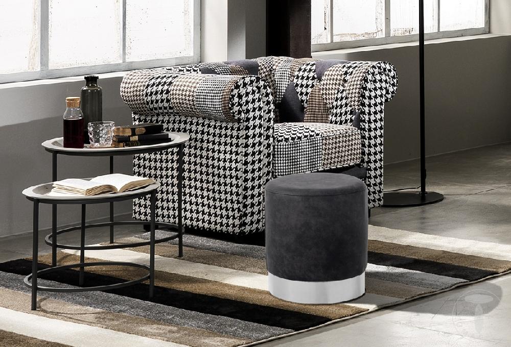 Tomasucci pouf / sgabello KAMI DARK GREY Negozio