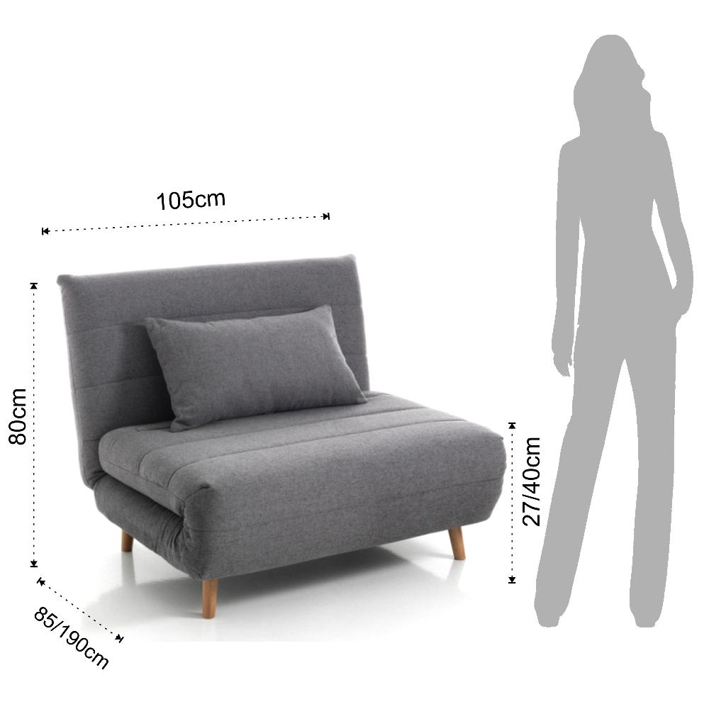 Tomasucci poltrona / letto SHIFT LINES GREY Italia