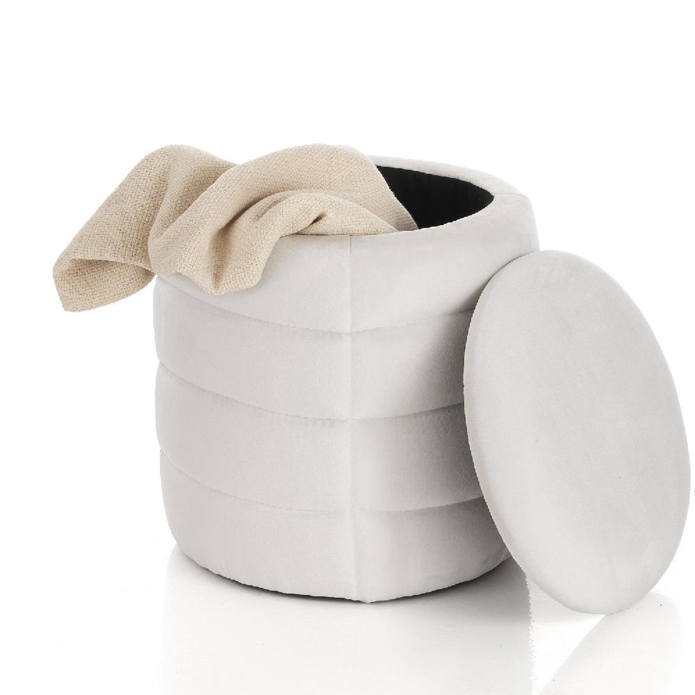 Tomasucci Pouf imbottito contenitore GUM WHITE Spedizione Gratuita