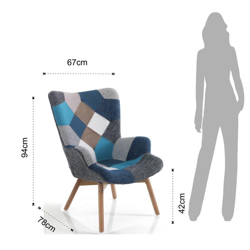 Tomasucci poltrona KALEIDOS-G BLUE Convenienza