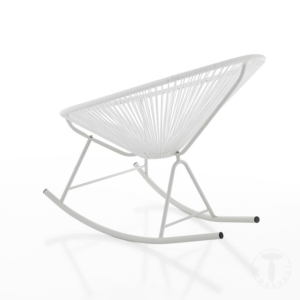 Tomasucci Poltrona a dondolo da interno / esterno NUMANA WHITE Outlet