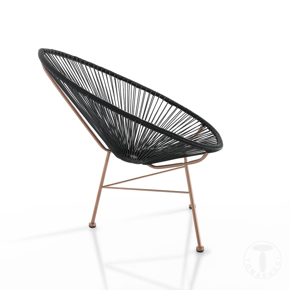 Tomasucci Poltrona da interno / esterno NUMANA BLACK Saldi