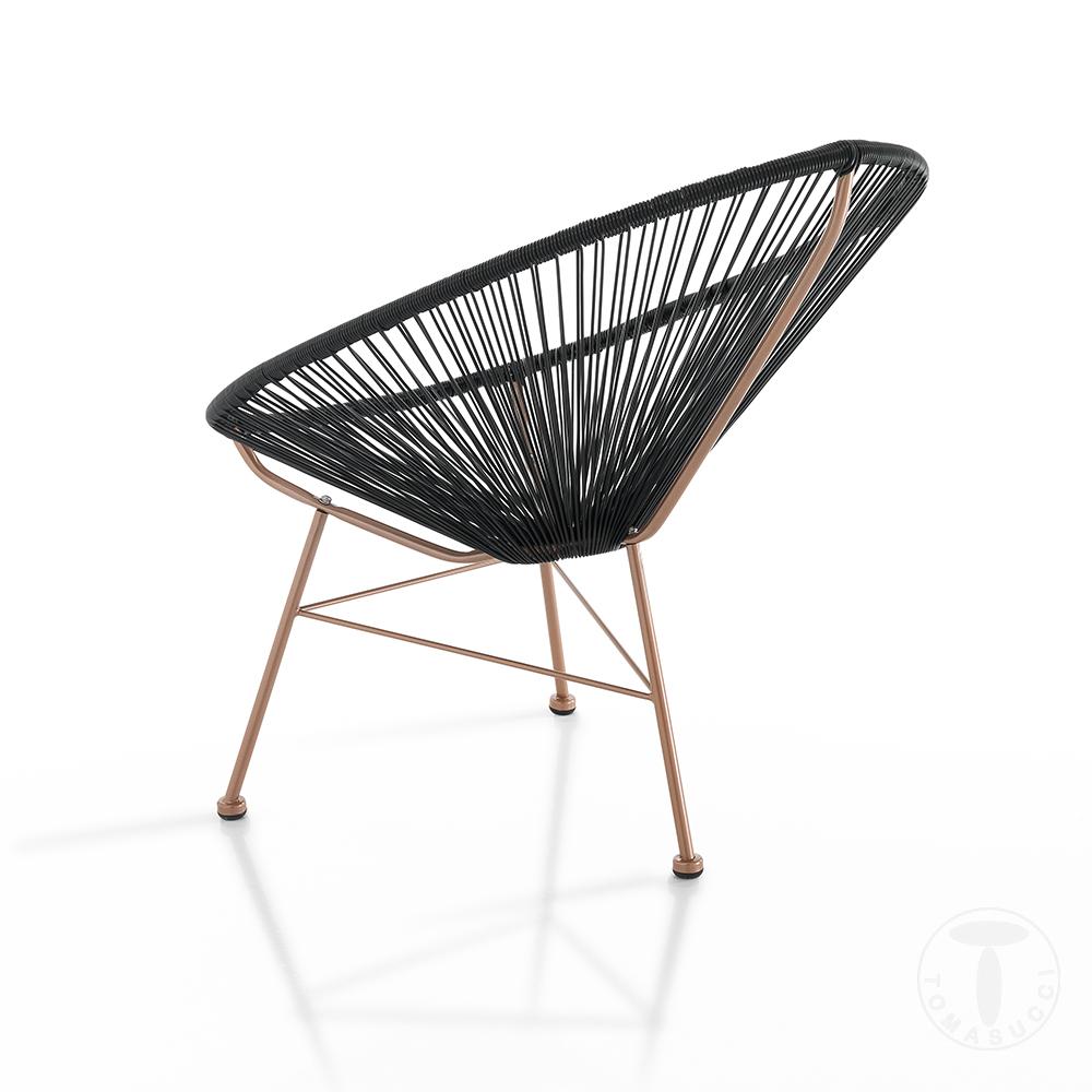 Tomasucci Poltrona da interno / esterno NUMANA BLACK Saldi
