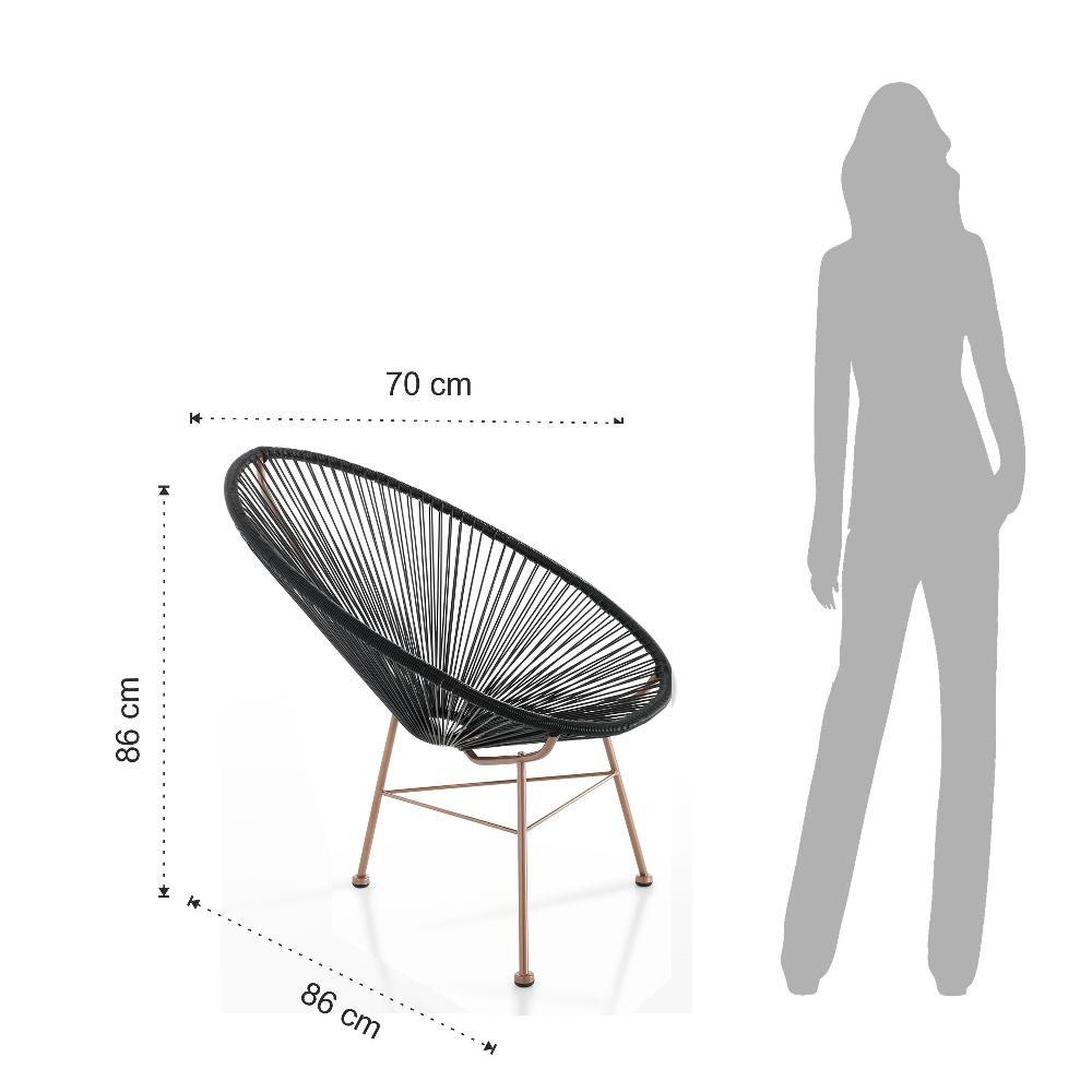 Tomasucci Poltrona da interno / esterno NUMANA BLACK Saldi