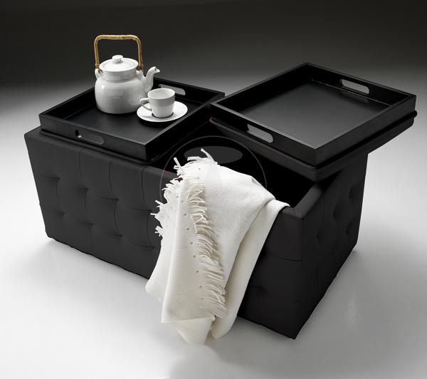 Tomasucci doppio pouf DIZZY BLACK Negozio