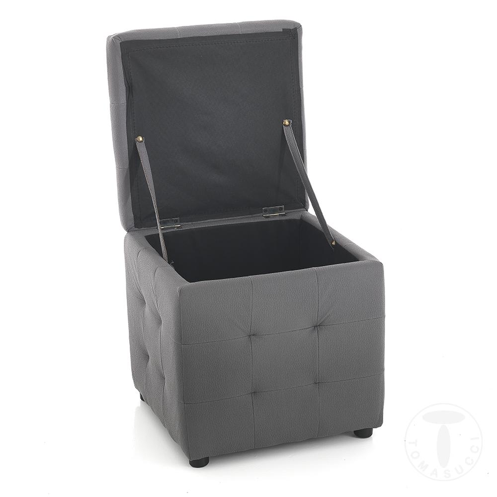 Tomasucci Pouf contenitore DADO DARK GREY Nuova