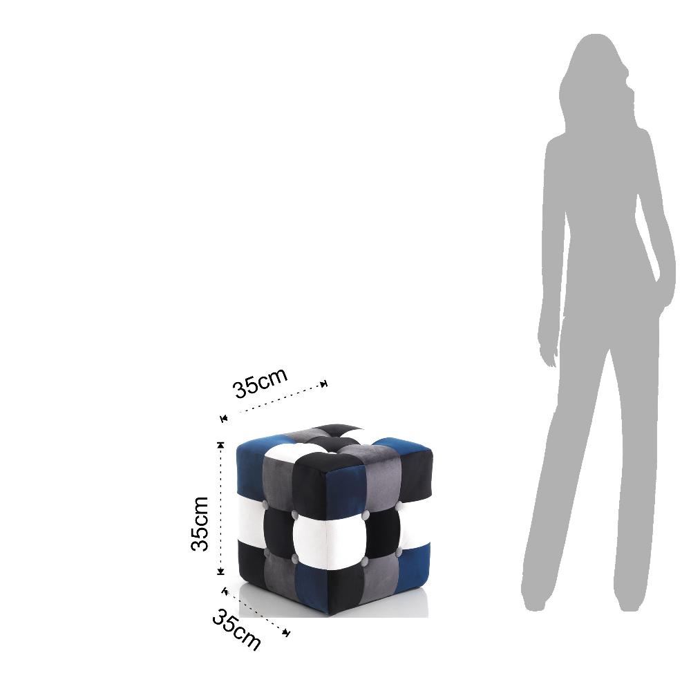 Tomasucci pouf KALEIDOS BLUE Moda