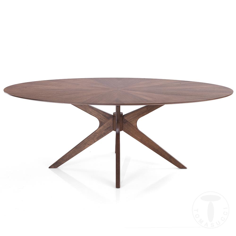 Tomasucci Tavolo ovale TALLIN DARK WOOD Nuovo