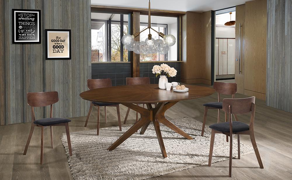 Tomasucci Tavolo ovale TALLIN DARK WOOD Nuovo